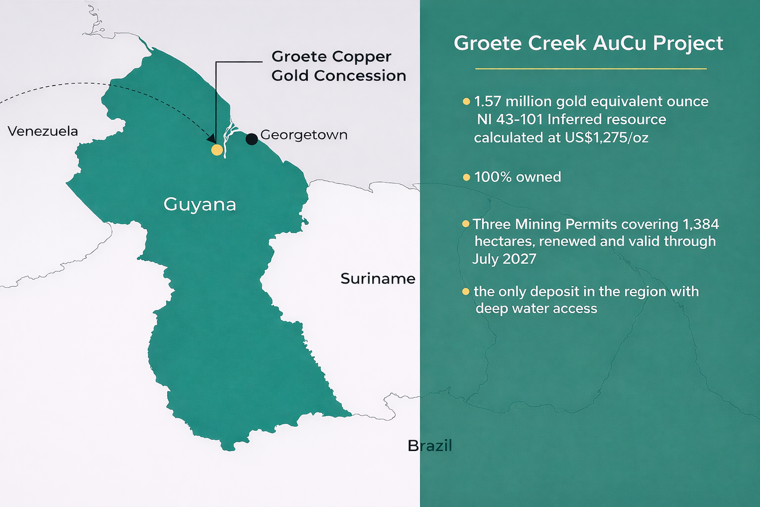 Groete Gold Copper Project Map